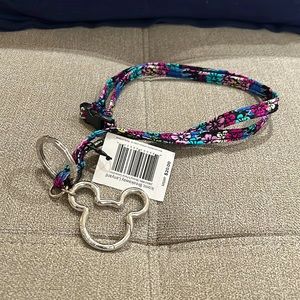 Vera Bradley Disney Breakaway Lanyard “Mickey’s Floral Celebration” NWT